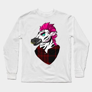 Punk Zebra Long Sleeve T-Shirt